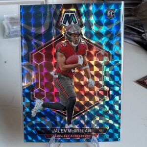 2024 Jalen McMillan Blue Reactive Panini Mosaic Prizm. Mint condition